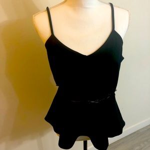 Material Girl Black open back top